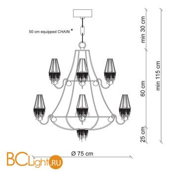 Люстра Patrizia Garganti Burlesque PG112 - Схема
